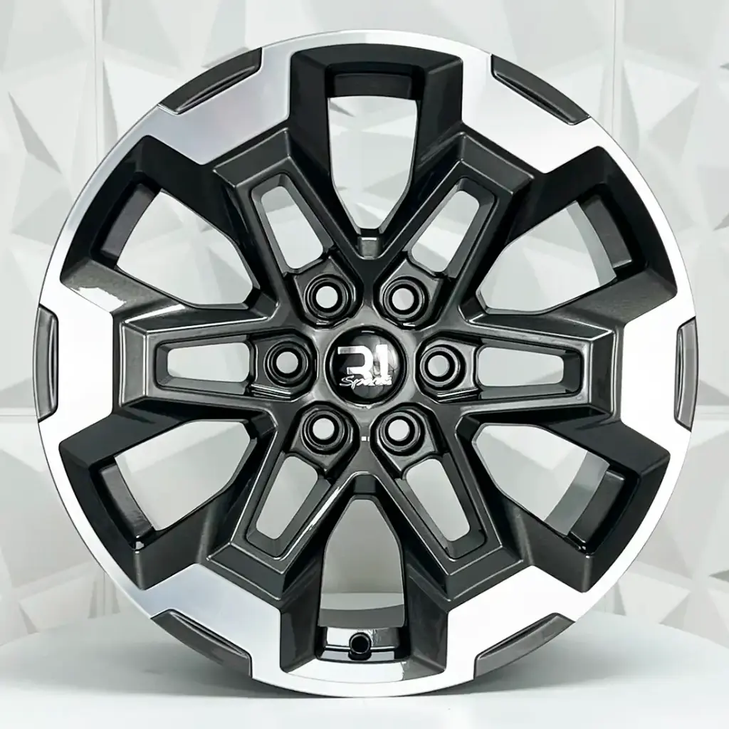 RIN 16X7.5 6-114.3 R1 SPORT DX406 GUNMETAL MACHINE FACE ET30 CB66.1