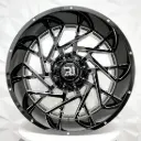 RIN 24X12 6-135/139.7 R1 SPORT LP132 BLACK MILLED+RIVETS HOLES ET-44 CB108.2