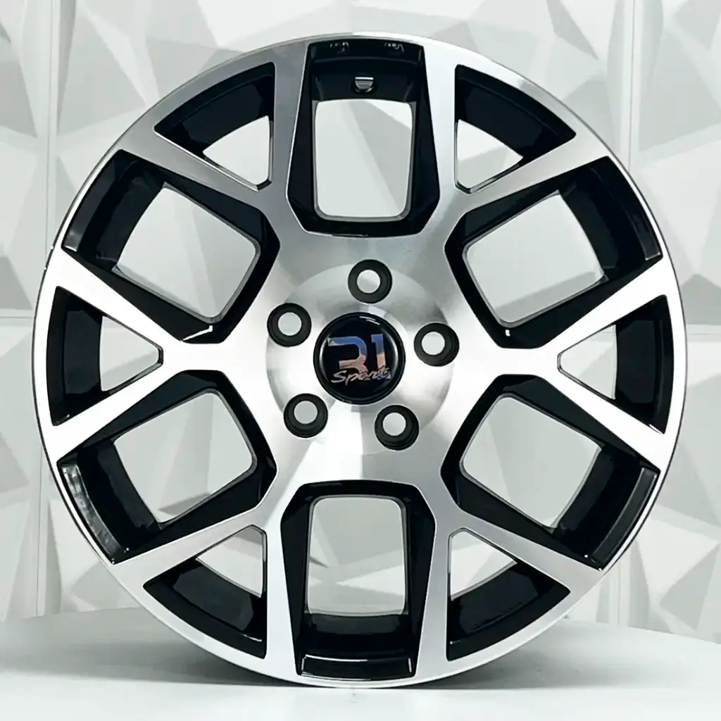 RIN 15X6.5 4-100 R1 SPORT 557 MACHINE BLACK ET35 CB73.1