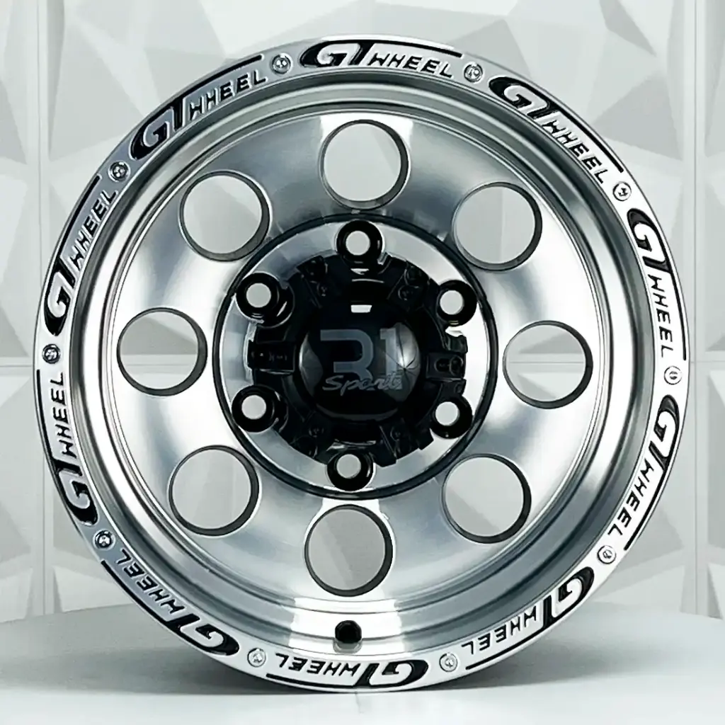 RIN 14X6 6-139.7 R1 SPORT 865 BLACK MACHINE FACE MACHINE LIP ET0 CB108.2