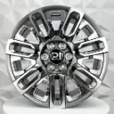 RIN 22X9 6-139.7 R1 SPORT TYH086 GUMETAL MF INSERT CHROME ET28 CB78.1
