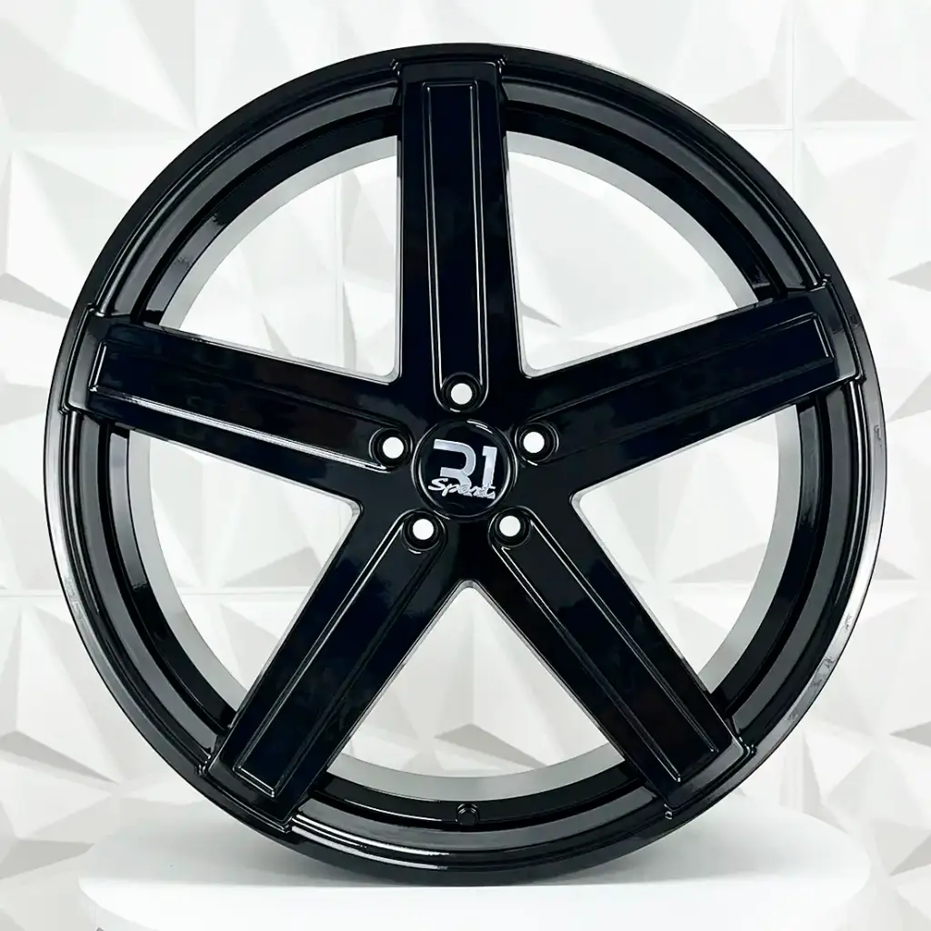 RIN 22X10.5 5-114.3 R1 SPORT 2762 GLOSS BLACK ET25 CB73.1