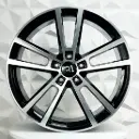RIN 22X11.5 5-130 R1 SPORT H3081F BLACK MACHINE FACE ET61 CB71.6