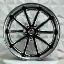 RIN 22X9 5-127 R1 SPORT SP1951 BLACK MILLING MACHINE LIP ET15 CB78.3